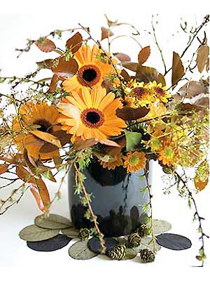 Autumn shades arrangement to make - Flower arranging - Craft - allaboutyou.com