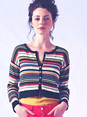 PP striped cardigan to knit - Free knitting patterns -Craft - allaboutyou.com