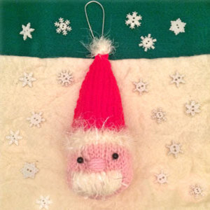 Knitted Santa Claus - Knit a Santa Claus Christmas decoration - Craft - allaboutyou.com