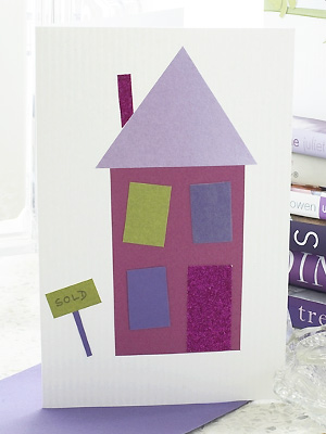PP sold sign new home card to make - Make a new home handmade card - Home makes - Craft - allaboutyou.com