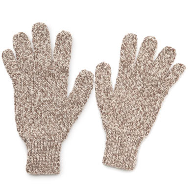 knit men's gloves from The Knitting Book
