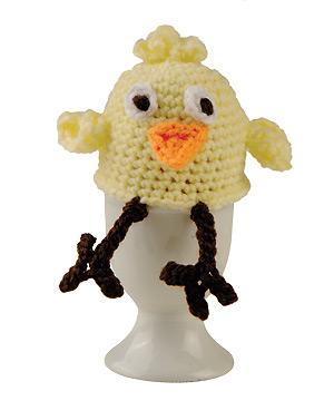 spring chick egg cosy to crochet - kitchen craft - allaboutyou.com