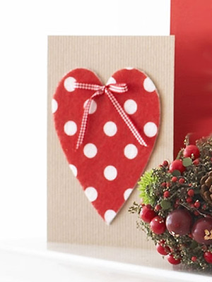 PP spotted heart Valentine's card to make  - Craft - allaboutyou.com