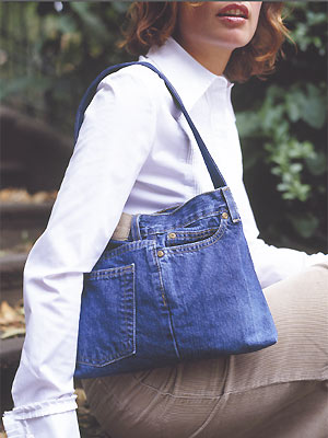 Bag made from old jeans to sew - sewing patterns for women - bags to sew - free sewing patterns - Craft - allaboutyou.com