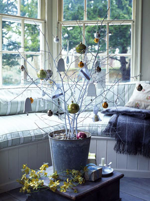 Make a frosted twig Christmas tree - Christmas craft ideas - Christmas decorations to make - Craft - allaboutyou.com