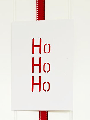 A 'Ho, ho, ho' Christmas card to make - Christmas cards to make - Christmas craft ideas - Craft - allaboutyou.com