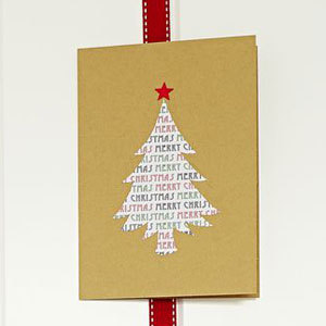 Make a Merry Christmas tree card - Christmas cards to make - Christmas craft ideas - Craft - allaboutyou.com