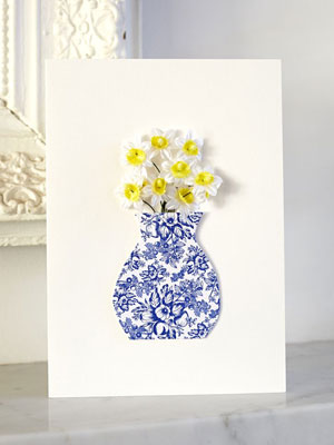 PP apr13 vase of flowers card to make - Make a pretty vase card - Craft - allaboutyou.com
