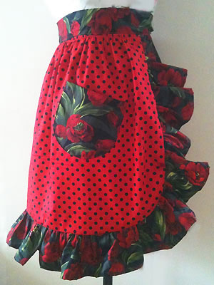 Make a frilly rock n' roll apron - home makes - apron pattern