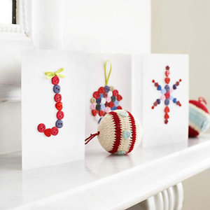 Button Christmas cards to make - Christmas cards to make - Christmas craft ideas - Craft - allaboutyou.com