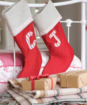 personalised Christmas stocking to make