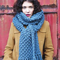 PP jan13 knit blackberry-stitch scarf - Knit a bobbly-textured scarf: free knitting pattern - Craft - allaboutyou.com