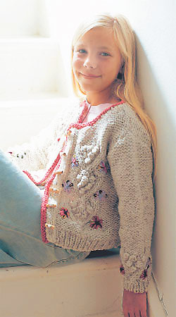 girl's bobble cardigan to knit - Knit a girl's bobble cardigan: free knitting pattern - Free knitting patterns for children - Craft - allaboutyou.com