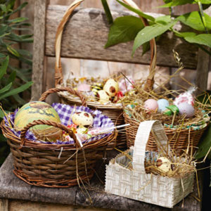 Lined Easter basket by Sarah Moore
