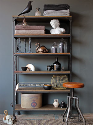 Industrial storage shelf - living room furniture - home decor ideas - homes - allaboutyou.com