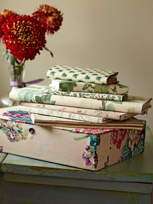 Cover stationery with fabric and wallpaper, a Sarah Moore project - Home makes - Craft - allaboutyou.com