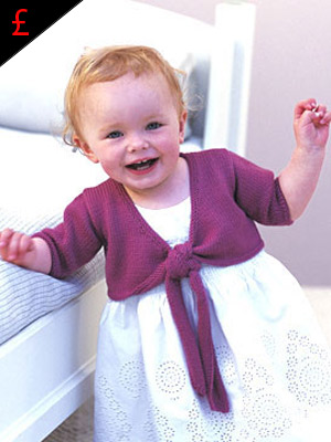 PP baby tied shrug pattern to buy - Knitting patterns - Craft - allaboutyou.com