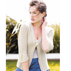 Cable-trim cardigan to knit - Free knitting patterns - Craft - allaboutyou.com