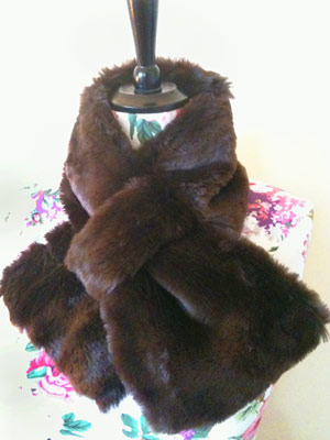 faux fur stole to sew