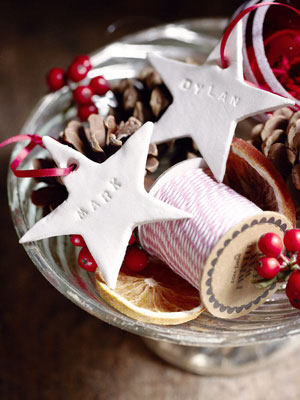 Personalised clay star decorations - Make personalised clay star decorations - Christmas decorations to make - Craft - allaboutyou.com