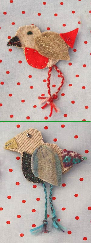 aay birdie brooches to sew - Free sewing patterns - Craft - allaboutyou.com