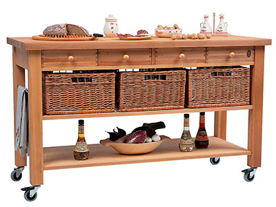 Wooden butchers trolley, John Lewis - kitchen storage - home accessories - allaboutyou.com