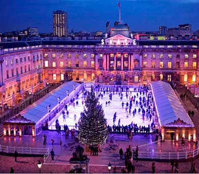 Ice skating rink, Somerset House, London - Go ice skating and indoor skiing - Country & travel - allaboutyou.com