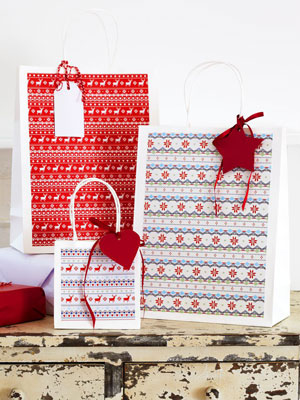 Three Christmas gift bags - Make Christmas gift bags - Craft - allaboutyou.com