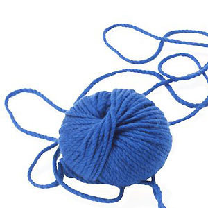 Blue ball of wool
