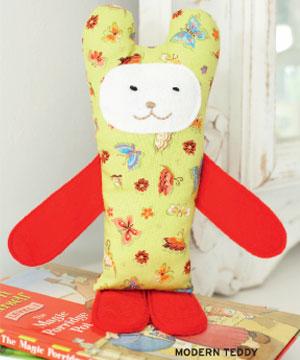 Modern teddy: free sewing pattern - Toys to make - free sewing patterns - Craft ideas for kids - Craft - allaboutyou.com