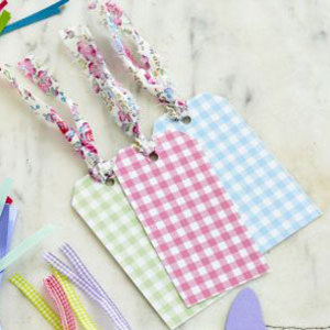 Gingham gift tags - Make gingham gift tags - Craft - allaboutyou.com