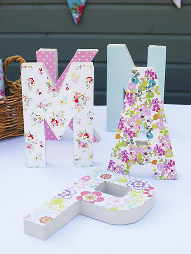 Painted letters - Make it personal: great presents to make - Craft - allaboutyou.com