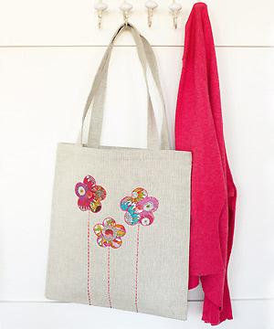 embellished shopping bag to sew