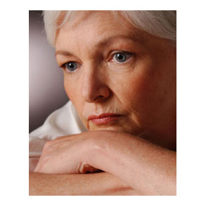 older grey-haired woman looking miserable - menopause matters - health - allboutyou.com