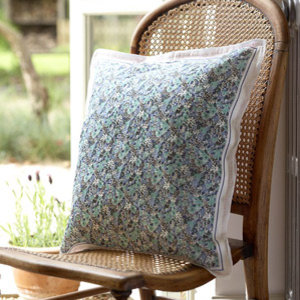 Floral cushion made from handkerchiefs by Sophie Conran