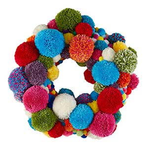 Make a pompom Christmas wreath - Christmas craft ideas - Craft - allaboutyou.com