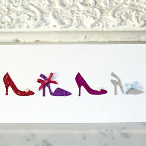 PP Card with shoes to make - Make a sparkly shoe card - Craft - allaboutyou.com