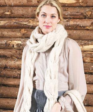 chunky cable scarf to knit - Knit a chunky scarf: free pattern by Martin Storey - Craft - allaboutyou.com