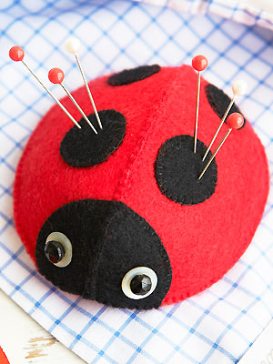 PR ladybird pincushion to sew