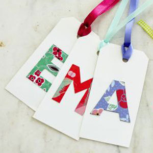 Personalised gift tags - Make personalised gift tags - Craft - allaboutyou.com