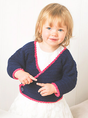 PR Deramore crochet pattern: little girl's wrap cardigan - Free crochet patterns - Craft - allaboutyou.com