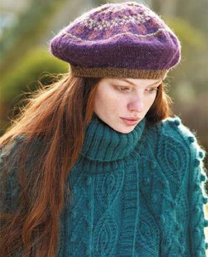 PP Fair Isle beret to knit - Free knitting patterns - Craft - allaboutyou.com