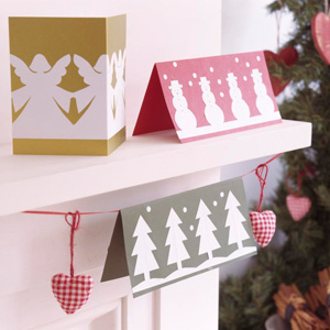 Paper cut-out Christmas cards to make - Christmas cards to make - Christmas craft ideas - Craft - allaboutyou.com