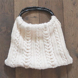 aay - Aran bag to knit - Knit an Aran bag: free knitting pattern - Fashion makes - Craft - allaboutyou.com
