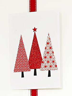 A three trees Christmas card to make - Christmas cards to make - Christmas craft ideas - Craft - allaboutyou.com