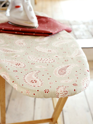 Patterned fabric ironing board cover to sew - Liven up the laundry with easy craft ideas - Craft - allaboutyou.com