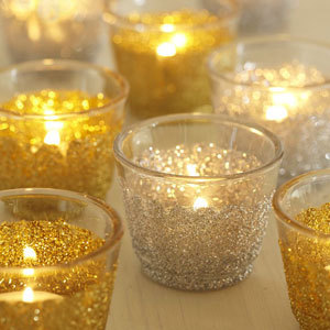 Sparkly tea-light holders - Make sparkly tea-light holders - Christmas table decorations to make - Craft - allaboutyou.com