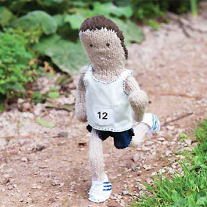 Olympknits: knit Olympic runner - Toys to make - free knitting patterns - Craft ideas for kids - Craft - allaboutyou.com