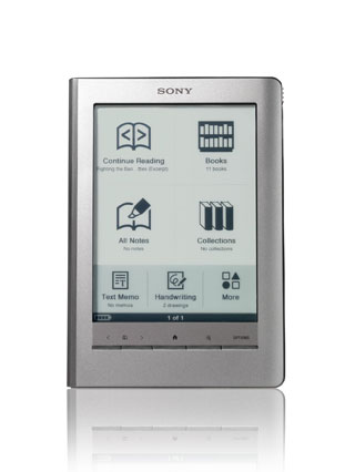 Sony touch e-reader