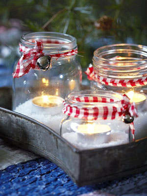 Christmas snow candles - Make a Christmas snow candle - Christmas decorations to make - Craft - allaboutyou.com